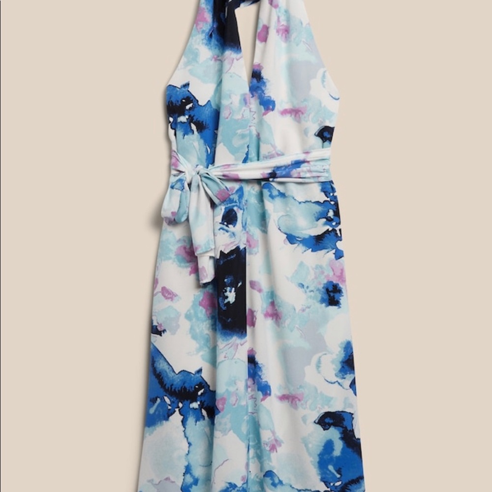 Banana Republic halter maxi dress